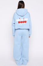 Club 14 Cassie Wide Leg Sweatpants Blue