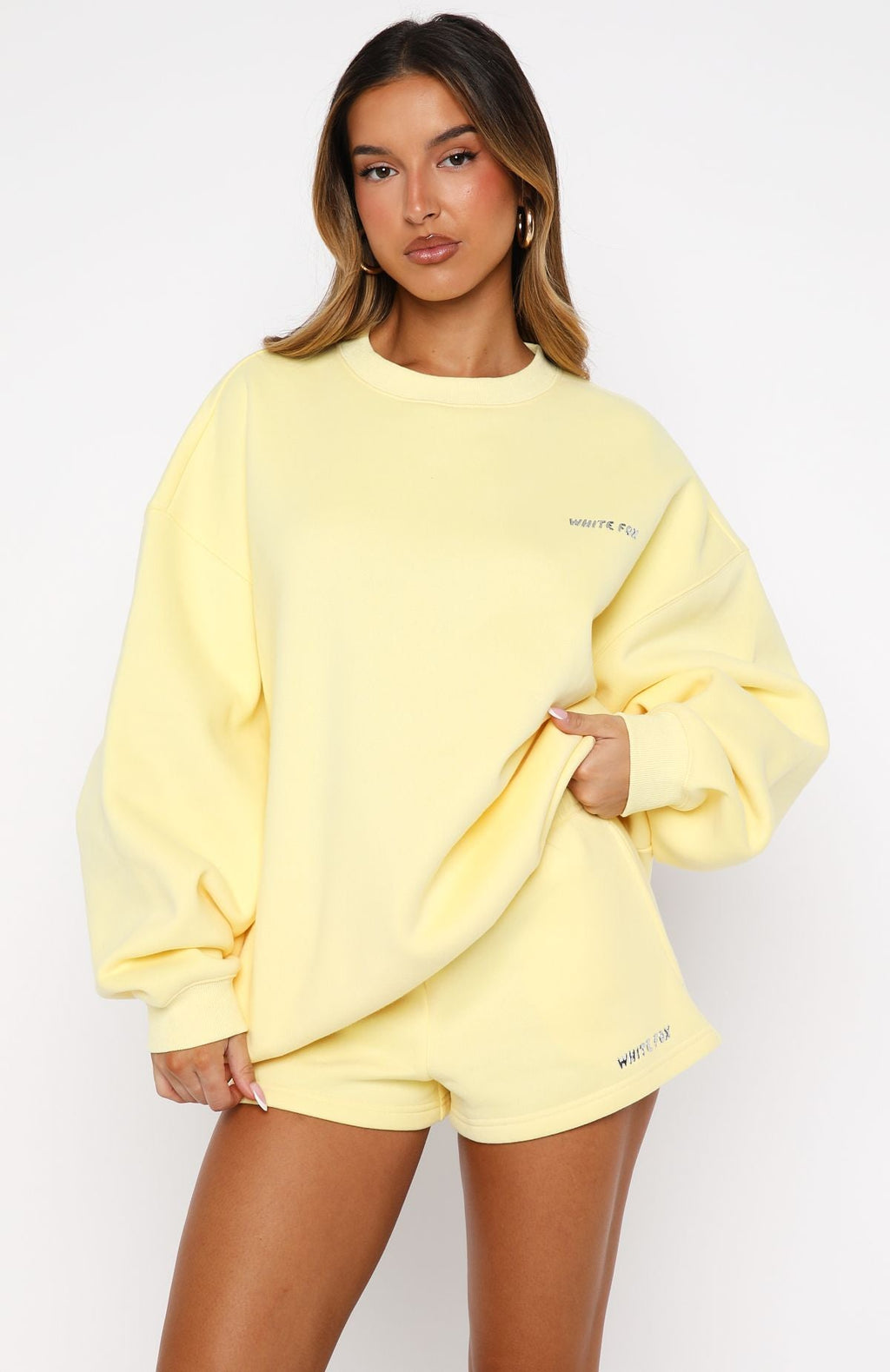 Test Drive Oversized Sweater Lemon