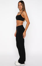 Progression Foldover Flare Leggings Black