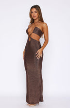 Making It Happen Maxi Dress Bronze