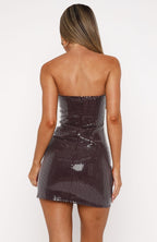 Make Up My Mind Sequin Mini Dress Plum