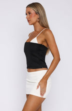 Girl About Town Bustier Black/White