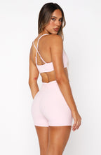 Radiate High Waisted Shorts Ballet Pink