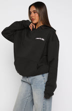 Christmas Feeling Oversized Hoodie Charcoal