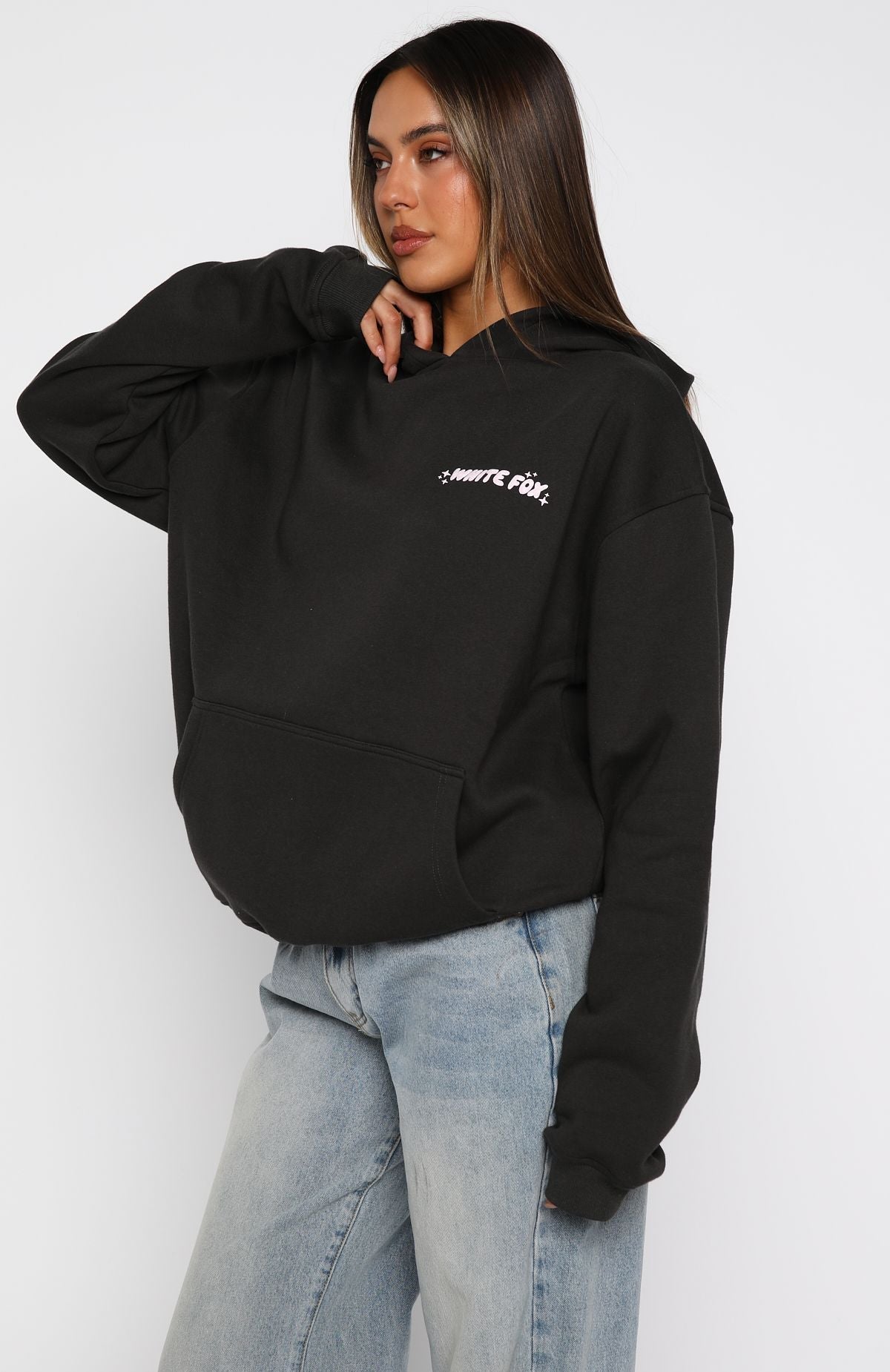 Christmas Feeling Oversized Hoodie Charcoal