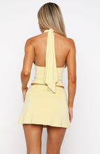 Seen Not Owned Mini Skirt Citrus