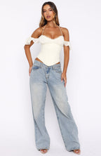 Love Is Free Bustier Off White