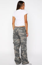 Hidden Waterfalls Cargo Pants Camo Print