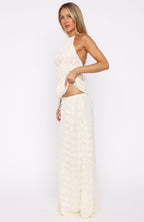 Slay Today Maxi Skirt Cream