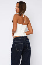 Take Care Bustier White