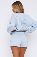 Love You Forever Lounge Shorts Baby Blue