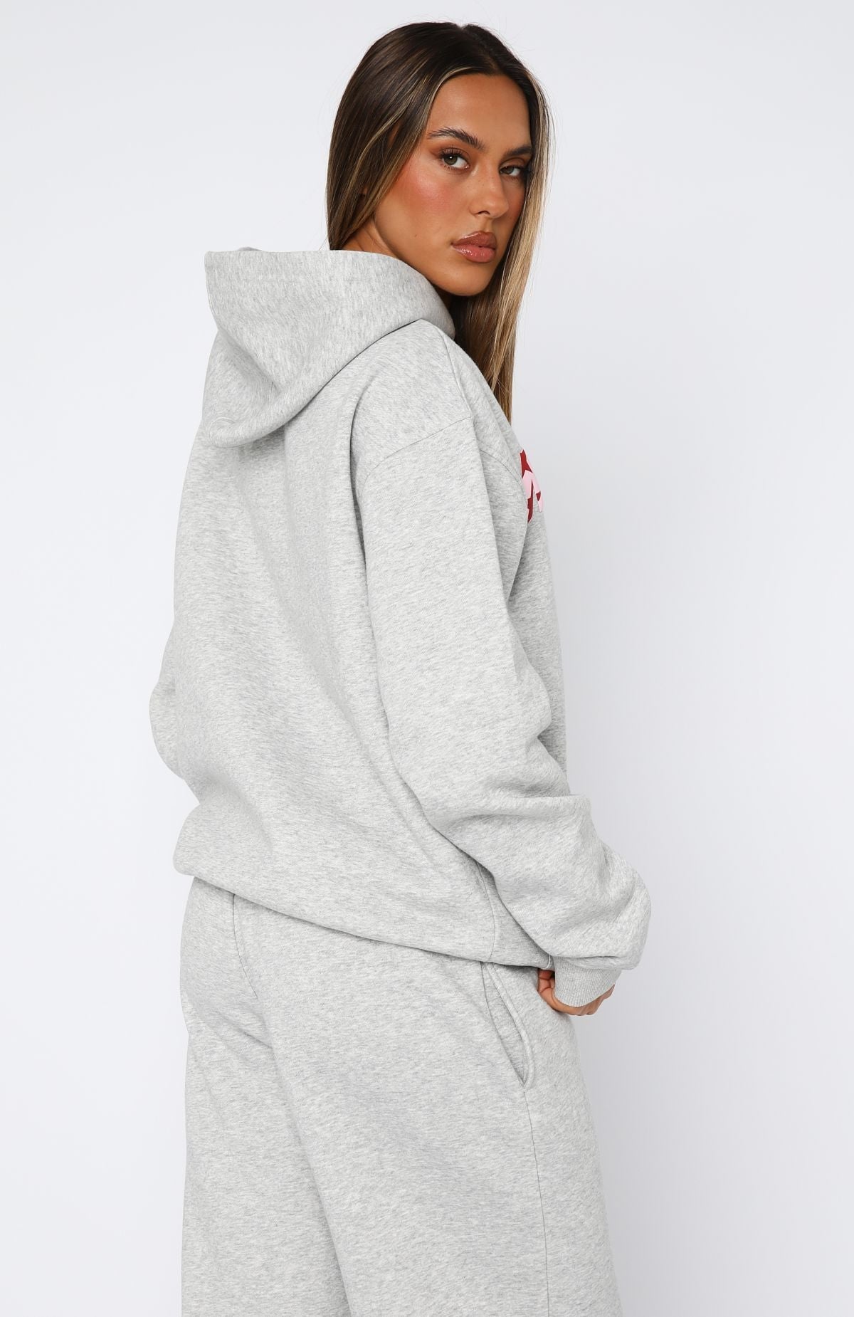 From The Archives Jaxx Oversized Hoodie Dark Grey Marle