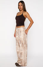 Maeve Low Rise Wide Leg Jeans Desert Snake