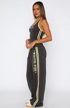 Star Of The Night Track Pants Charcoal