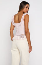 So Iconic Lace Top Baby Pink