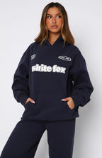 Ready To Go Oversized Hoodie Navy