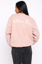 Through Thick And Thin Oversized Sweater Dusty Pink