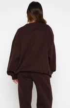 Test Drive Oversized Sweater Chocolate