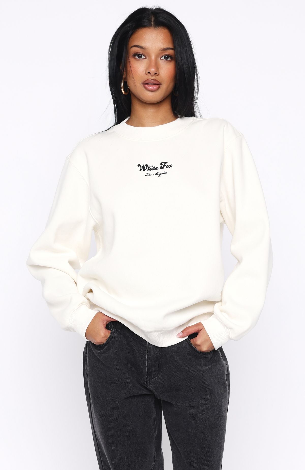 Through Thick And Thin Oversized Sweater Cream