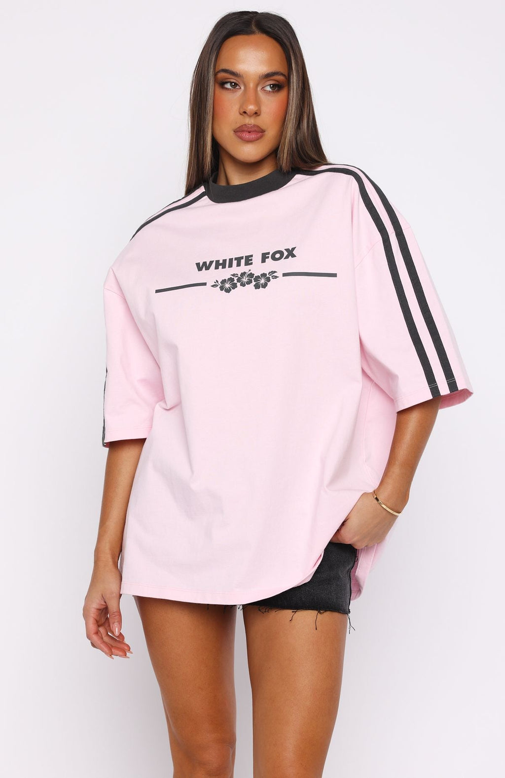 Deep Waters Oversized Tee Baby Pink