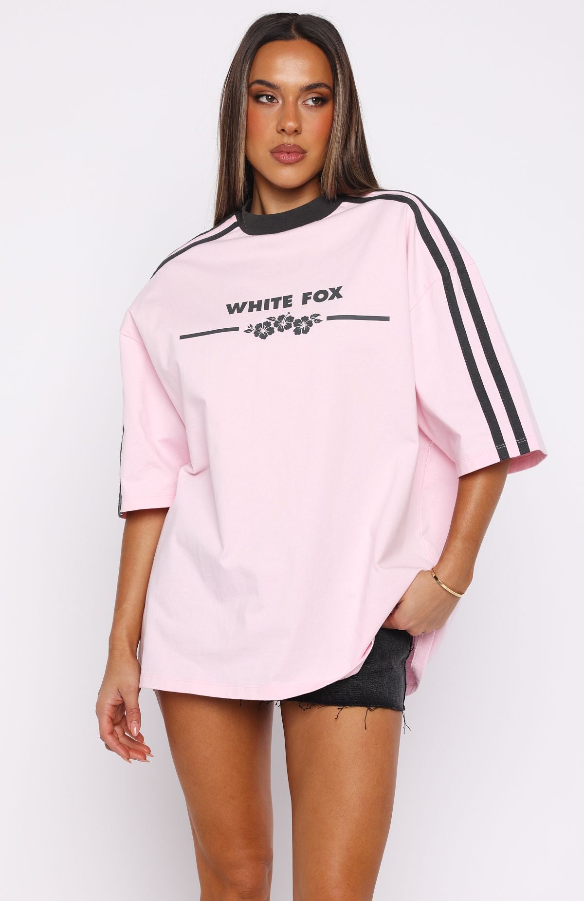 Deep Waters Oversized Tee Baby Pink