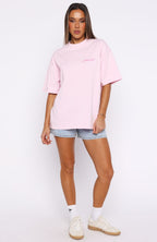 Pretty In Print Oversized Tee Pink