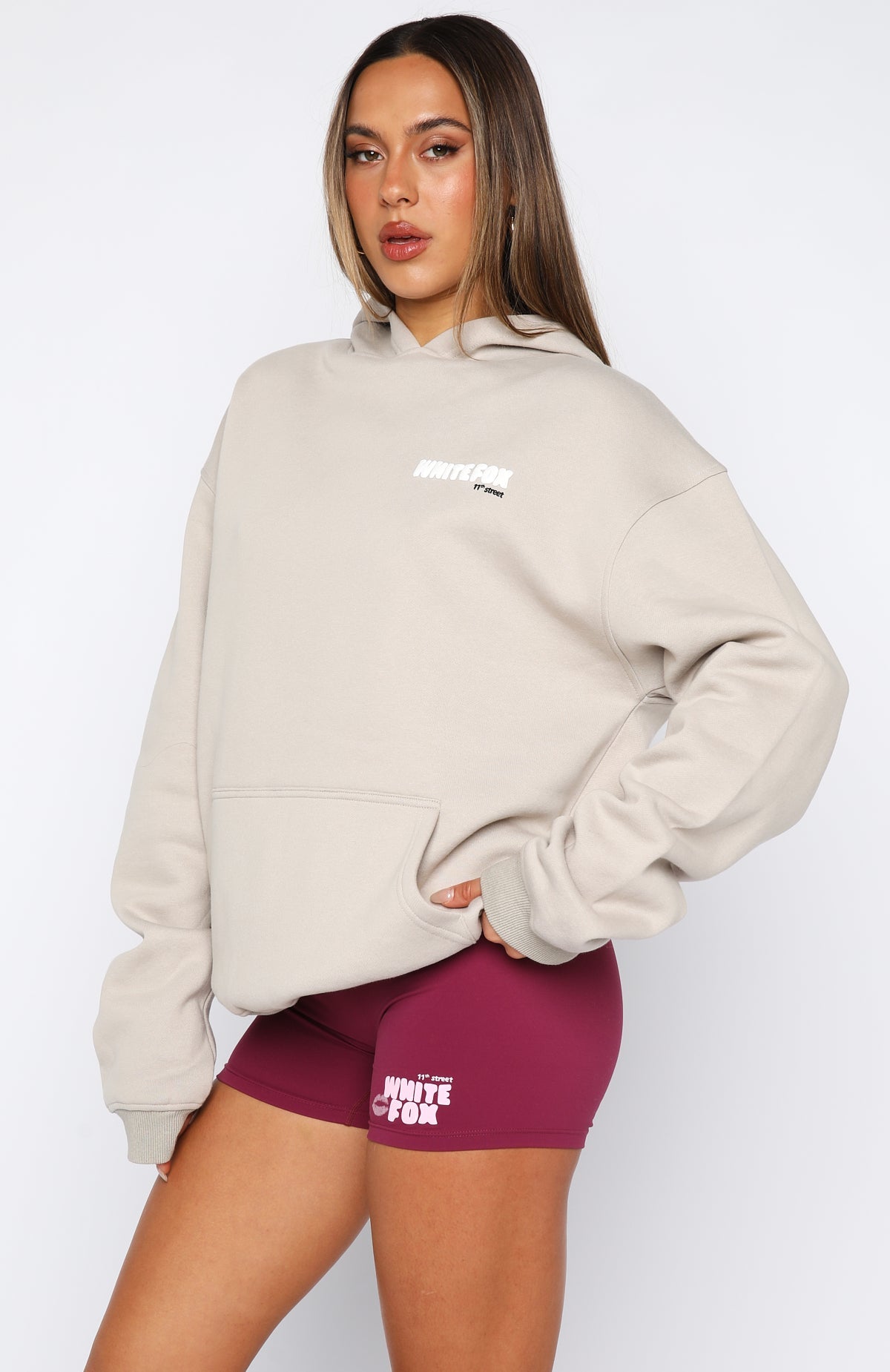 11th Street She's So Lucky Oversized Hoodie Moon Kiss