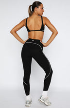 Ace High Waisted Leggings Black/White