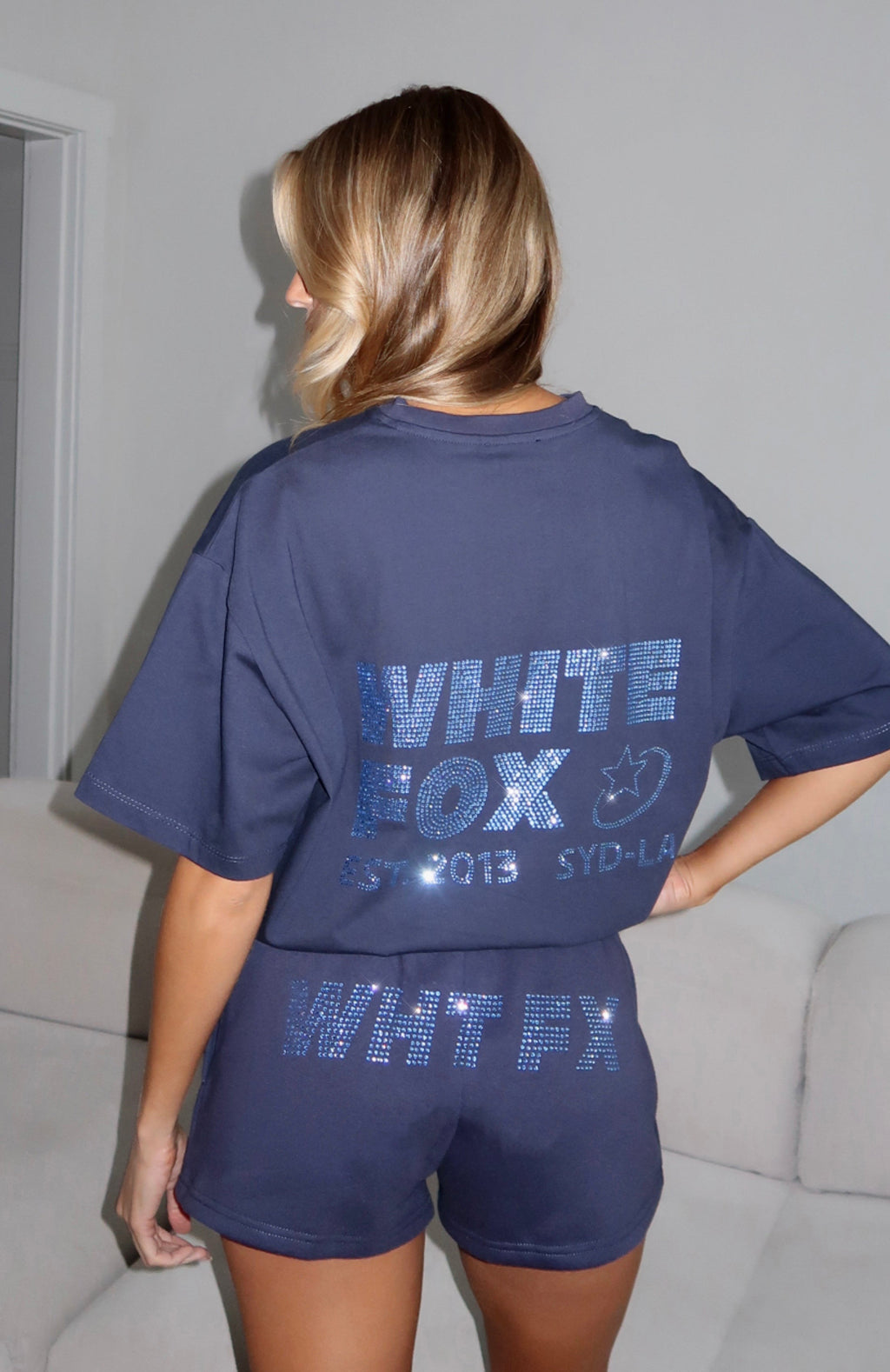 Always Shining Oversized Tee Navy