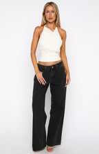 Always Thinking Halter Top Cream