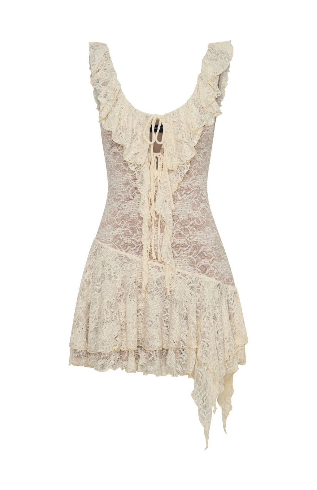 Always Us Lace Mini Dress Off White