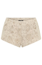 Athena Crochet Shorts Off White