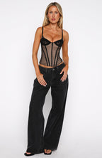 Barely Even Friends Bustier Black