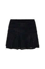 Be Our Guest Embellished Lace Mini Skirt Black