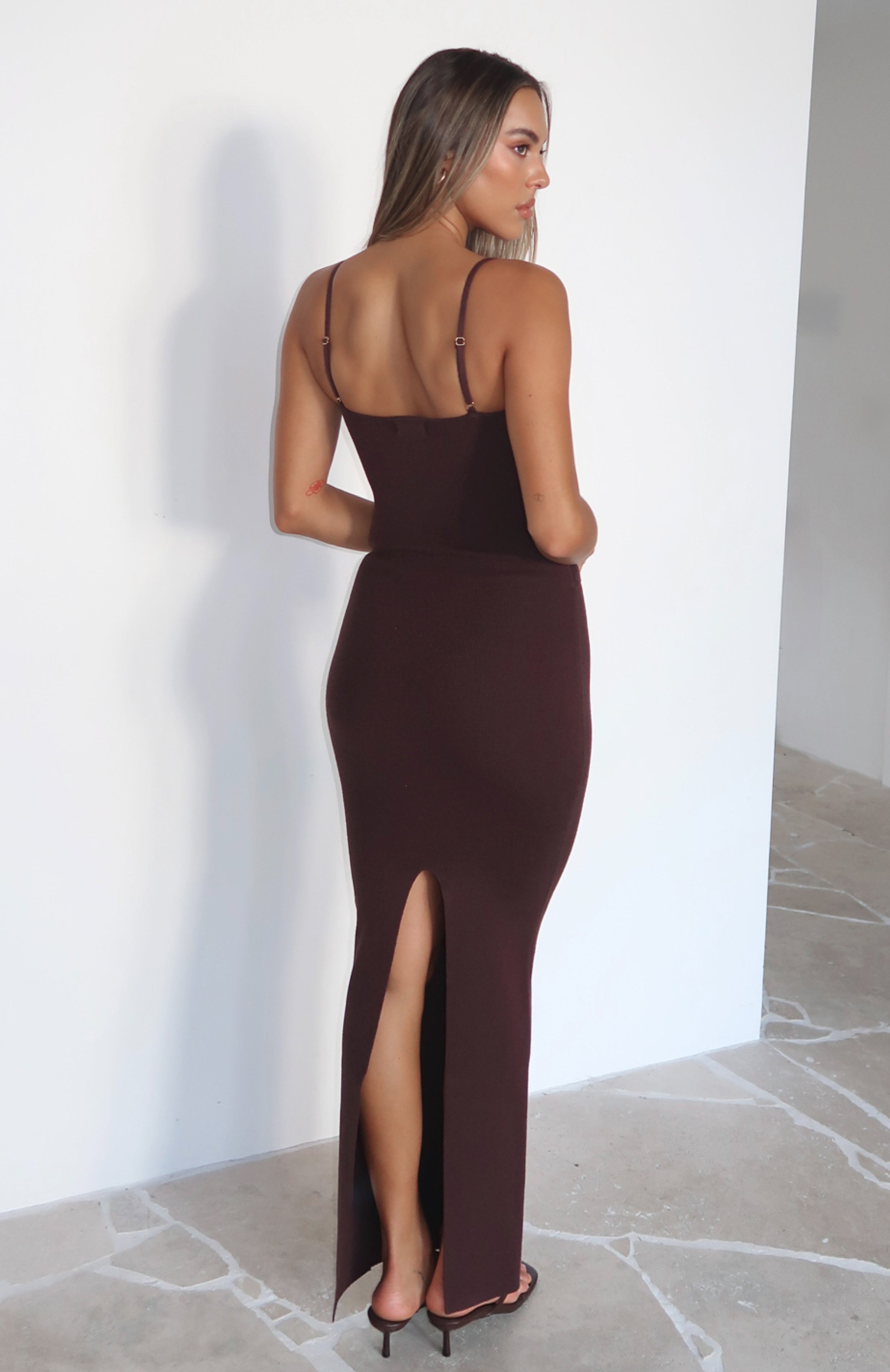 Break It Off Maxi Dress Espresso