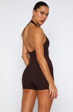 Breakthrough Playsuit Dark Chocolate