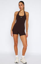 Breakthrough Playsuit Dark Chocolate