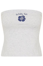 Buy Your Own Flowers Strapless Top Grey Marle