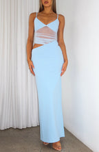 Call Me Up Maxi Dress Blue