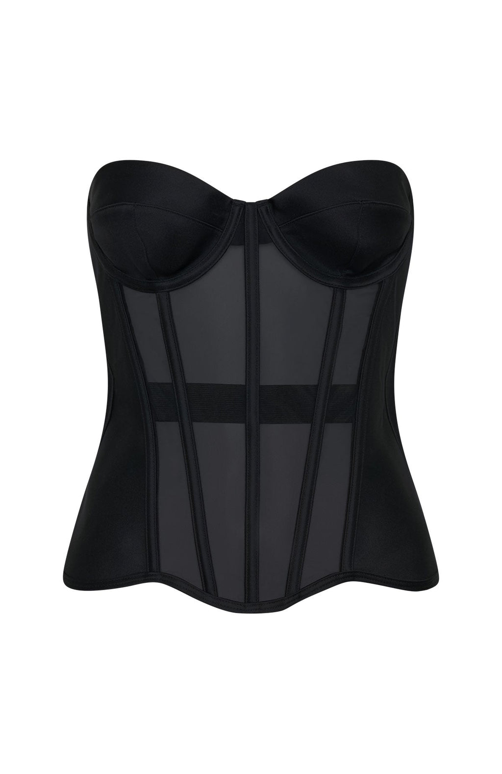 Call Me Your Baby Strapless Bustier Black