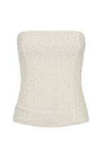 Camp Crush Strapless Bustier Cream/Black Polka Dot
