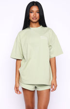 Can't Miss It Oversized Tee Sage