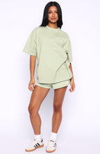 Can't Miss It Oversized Tee Sage