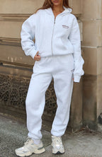 Can't Miss It Sweatpants Grey Marle/Rose Gold