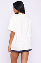 Can't Miss It Oversized Tee White