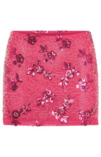 Capri Cove Beaded Mini Skirt Pink