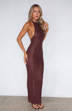 Centre Of Attention Maxi Dress Chocolate