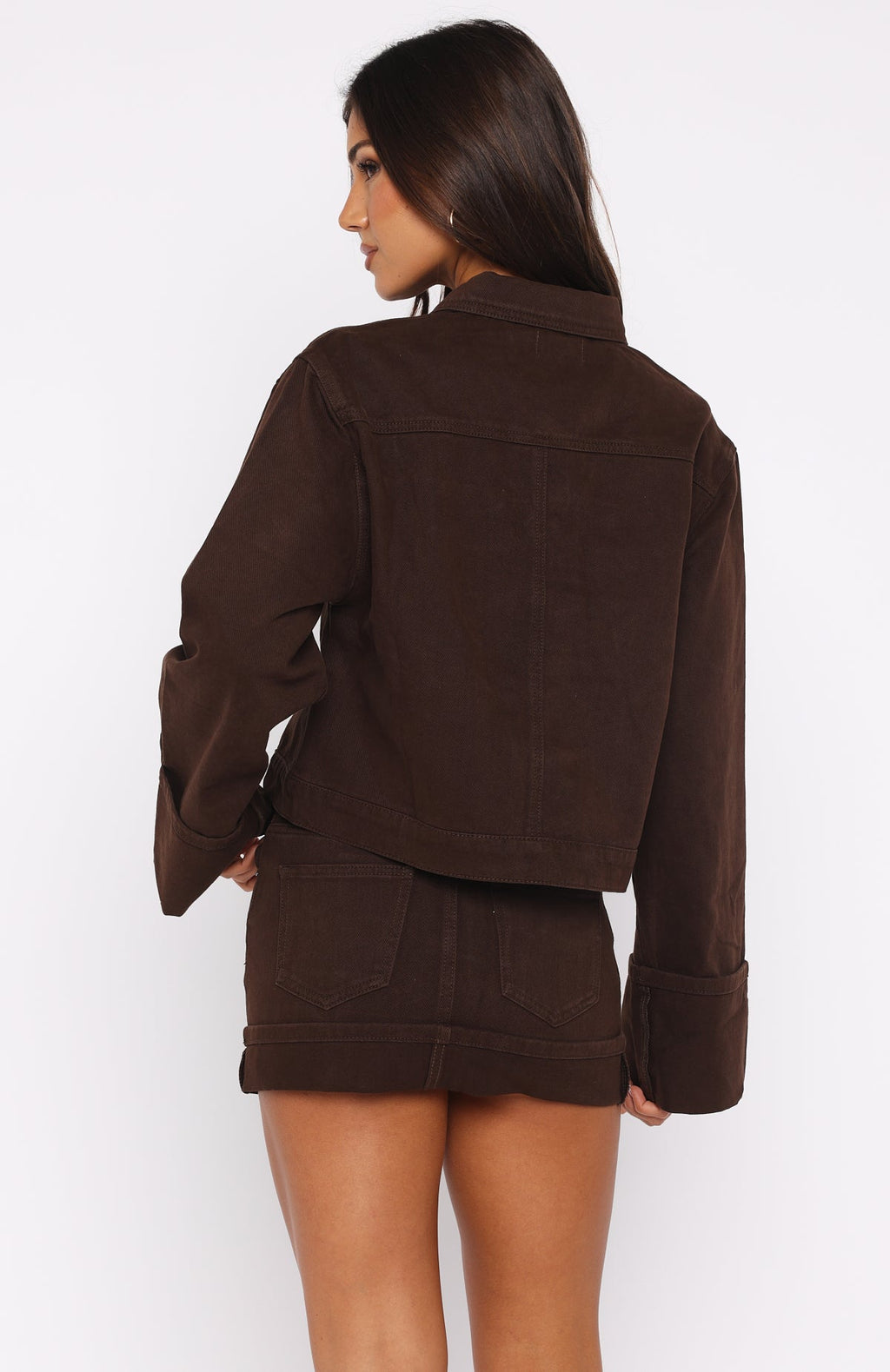 Charlotte Denim Jacket Chocolate Wash