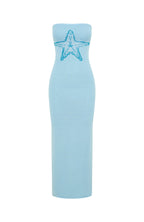 Chasing Wild Dreams Knit Maxi Dress Azure
