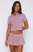 Check The Scores Polo Tee Pink